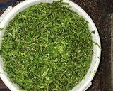 A picture of step 1 of Daal Palak.