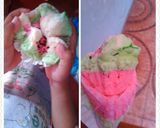 Foto langkah ke 5 dari resep Bolu Kukus Mekar Merekah (Bolu Semangka).