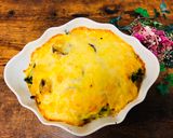 A picture of step 6 of Healthy Vegetable Tofu Cheese Bake.