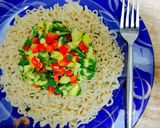 A picture of step 3 of Mango Salsa Maggi Recipe.