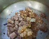 A picture of step 3 of Yakhni pulao.