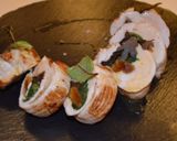 Foto del paso 8 de la receta Pavo relleno de espinacas y orejones con salsa mandarina