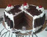 Foto langkah ke 12 dari resep Black Fores "Birthday"Cake Ekonomis.