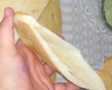 A picture of step 4 of Cheesy pita pockets.