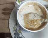 A picture of step 4 of Dalgona coffee.