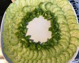 Une image de l'étape 5 de Salade de concombre, tomates, poivron et algues de Bretagne.