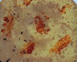 A picture of step 3 of Schezwan khakhra chaat.