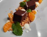 Foto langkah ke 4 dari resep Pudding Coklat Vla Vanilla & Jeruk.