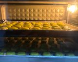 Foto langkah ke 3 dari resep Putri Salju Pandan Mede Keju.