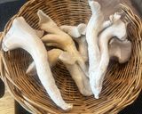 A picture of step 1 of Trumpet mushrooms on sourdough toast - WOW lunch.
