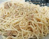 Spagetti toping tuna & serundeng kentang langkah memasak 4 foto