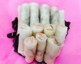 Hình bước làm 3 của món Ram cuốn (chả giò) chay