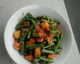 Foto langkah ke 3 dari resep Tumis kacang panjang dan tempe.