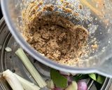 รูปขั้นตอนการทำที่ 1 ของ แกงเลียงสมุนไพรกะทิหัวปลีปลาย่าง🧄🌶️