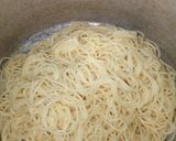 A picture of step 1 of Spaghetti with Vegetable sauce and Chicken Stew.