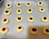 A picture of step 3 of Jam drop cookies.