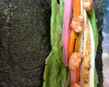 Hình bước làm 2 của món Kimbap keto