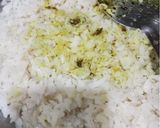 A picture of step 1 of Banaras style choora (poha)matar.