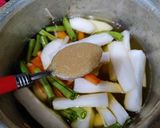 A picture of step 5 of Sambar with winter vegetables(One pot no onion no garlic sambar).