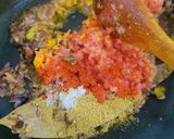 A picture of step 9 of Masala Shrimp.