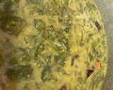 A picture of step 5 of Moong dal palak leaves sabji.