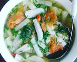 Hình bước làm 3 của món Riêu cá Thu su hào