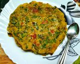 A picture of step 4 of Palak Besan Chilla.