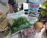 Foto del paso 1 de la receta: Guisantes con jamón