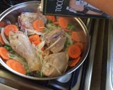 Foto del paso 4 de la receta: Pollo arvejado con arroz blanco