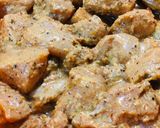 A picture of step 1 of Chicken tikka (street food).
