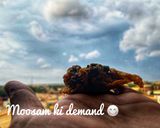A picture of step 3 of Palak ke pakore.