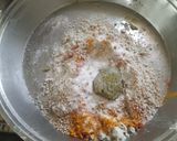 A picture of step 1 of Bajra Methi Na Dhebra.