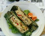 Foto langkah ke 5 dari resep Nasi bakar teri pete.