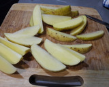 Foto del paso 1 de la receta: Pollo con crujiente de avena y patatas gajo especiadas al horno