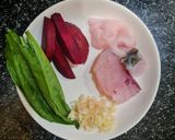 Hình bước làm 1 của món Cháo cá ăn sáng 2 màu cho bé