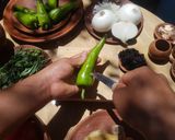 Foto del paso 4 de la receta: Chiles de agua rellenos de picadillo de pollo