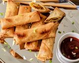 A picture of step 3 of Aloo Cheese Spring Rolls.