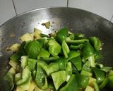 A picture of step 12 of Aloo Capsicum.