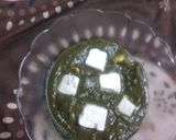 A picture of step 3 of Shahi palak paneer.