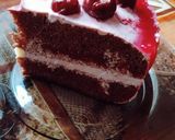 Фото кроку 3 до Бісквітний торт у мультиварці з сирно-вишневою начинкою🍰.
