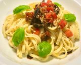 A picture of step 4 of Linguine with Rustic Summer Dressing (V).