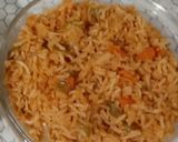 A picture of step 2 of Schezwan fried rice.