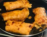 A picture of step 3 of Leftover Paratha & Sabji Spring Rolls.