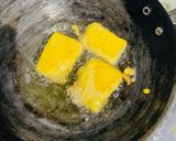 A picture of step 3 of Bread Pakoda.