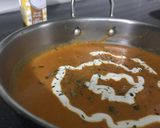 A picture of step 8 of Butter chicken with garlic nan.