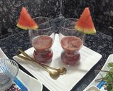 A picture of step 4 of Super Cooling and Refreshing Watermelon Strawberry mocktail.