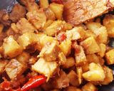 A picture of step 4 of Oler Dalna/ Yam Curry.