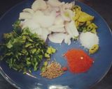 A picture of step 1 of Pyaz pakora.
