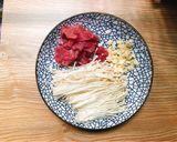 Hình bước làm 1 của món Bún xào bò kim châm eatclean