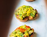 A picture of step 2 of Avocado bruschetta recipe.